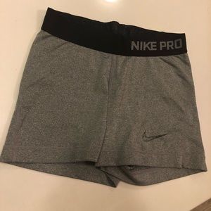 Nike pro spandex shorts